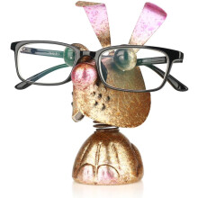 Brillenhalter aus Eisen mit Cartoon-Hasenmotiv, geeignet für Schreibtischdekoration, geeignet