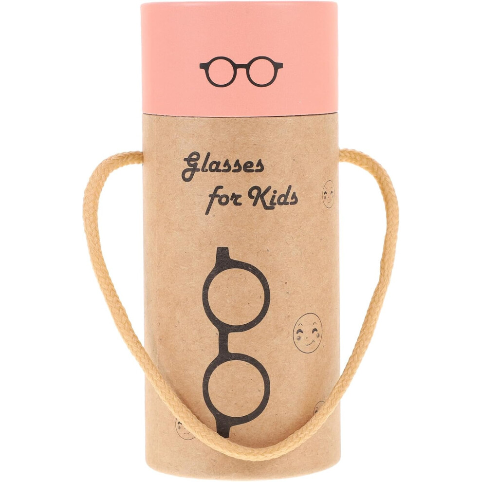 Hkhbjs Eyeglasses Case Holder Portable Small Round Cylinder Protective Glasses Holder With Rope