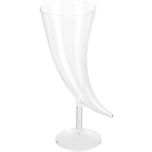 Dekorativer Glasbecher in Mondform, Fassungsvermögen 201-300 ml