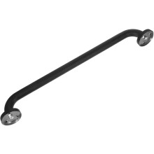Haltegriffe für Behinderte, Sicherheitsgriffe für Senioren, 50 cm, schwarzer Edelstahl, rutschfeste Duschgriffe, Badezimmer