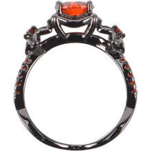 Gothic-Zirkonring für Damen und Herren, Gothic-Punk-Schmuck für Cosplay, Halloween und Piraten-Motto