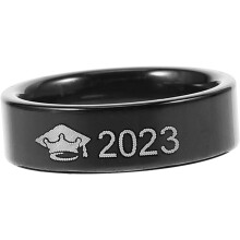Abschlussring aus Edelstahl – Schickes Accessoire für Absolventen, bedeutungsvolles Erinnerungsgeschenk