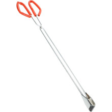 Pinza para recoger basura de acero inoxidable de 60 cm con funda antideslizante, pinza metálica para recoger basura al aire libre.