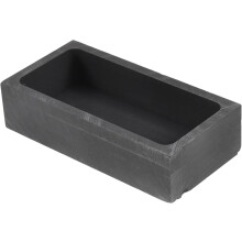 Matriță de lingouri de grafit, matriță de turnare de înaltă densitate, 1000g, pentru aluminiu, cupru, aur, argint
