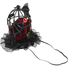 Gothic-Vogelkäfig-Mini-Zylinder-Kopfschmuck für Halloween-Partys, Fledermauskostüme, Haarbänder, Rosen-Cosplay