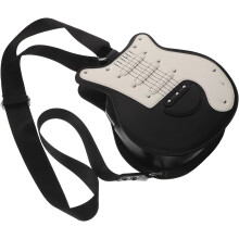 Einzigartige Tasche in Gitarrenform, süße Kawaii-Geldbörse für Damen, Musikpartys, Urlaub, elastisches Gitarrentaschen-Design