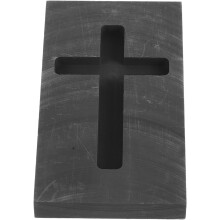 Graphit-Gussform in Form eines religiösen Kreuzes für die Metallraffination von Gold, Silber und Aluminium, hochtemperaturbeständig