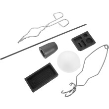 Kit de topire cu creuzet de grafit, kit de creuzet metalic pentru fabricarea bijuteriilor, clemă portabilă