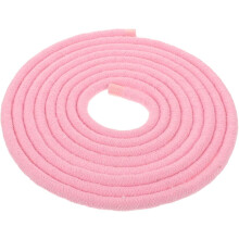 Roze katoenen gymnastiektouw voor training en wedstrijden in artistieke gymnastiek