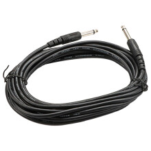 5-metrowy kabel gitarowy do basu, czarny, plastikowy, łatwy w użyciu i przechowywaniu, idealny dla muzyków i miłośników muzyki.