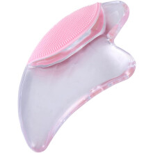 Kristall-Gua-Sha-Platte für straffende Gesichtsmassage und Schabetechnik