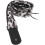 Adjustable Electric Guitar Strap with Plush Thickened Material and Eye-catching White Leopard Print 1