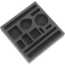 Graphit-Gussform mit 12 Löchern für Metallschmelzen und Gießen, leicht zu entformen und vielseitig einsetzbar