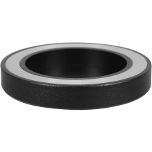 Wandhalterung für Haartrockner mit Düsenablage, magnetisch, schwarz, platzsparend, Aluminium