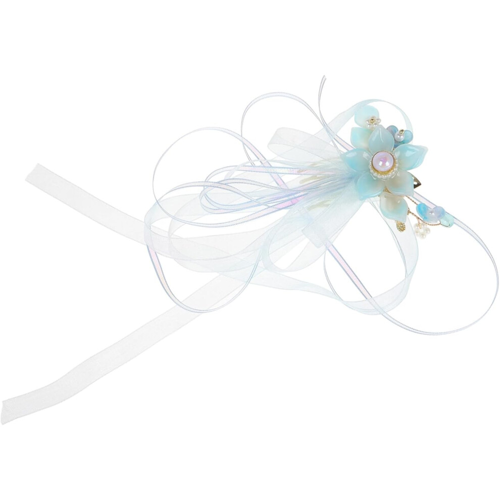 Hkhbjs Unisex Elegant Chinese Hanfu Headpiece Decorative Hairpin Tassels Ribbons For Girls Multi-Use Hair Accessories