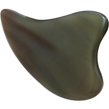 Hornschaber Gua-Sha-Werkzeug Massagebrett für Gesicht und Hals Tragbares Körper-Schabemassagegerät