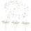 Accessori per capelli da sposa: ghirlanda lunga con catenella morbida e forcine. 1