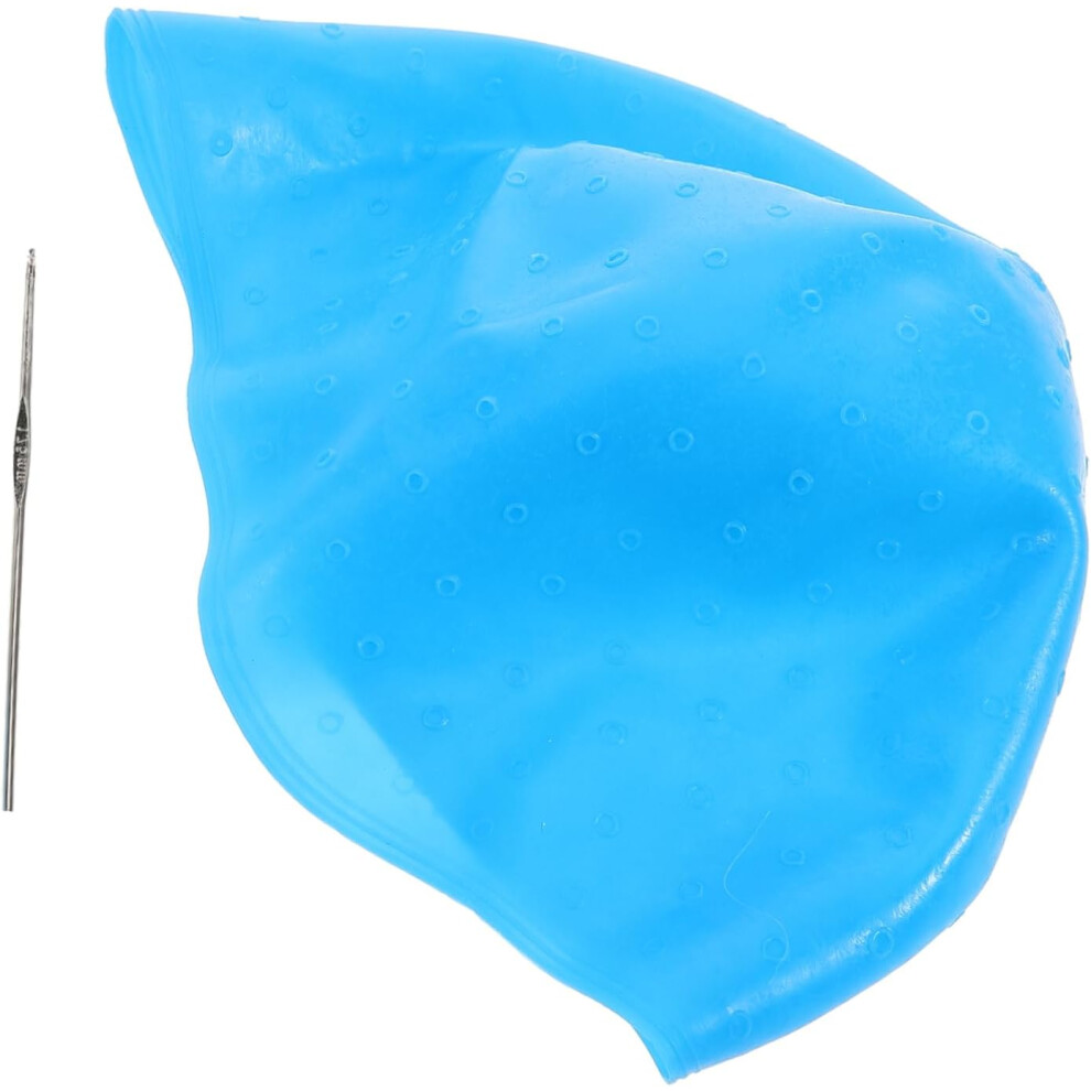 Hkhbjs Blue Hair Highlighting Cap Silicone Hair Coloring Supply Streaking Cap For Dyeing Dye Dyeing Hat Highlighting Replacing