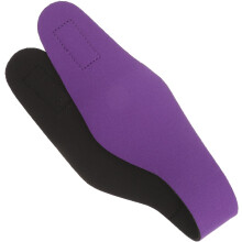 Wasserdichtes Schwimmstirnband mit Ohrenschutz für Erwachsene und verstellbares, lila Sportstirnband (Größe M)