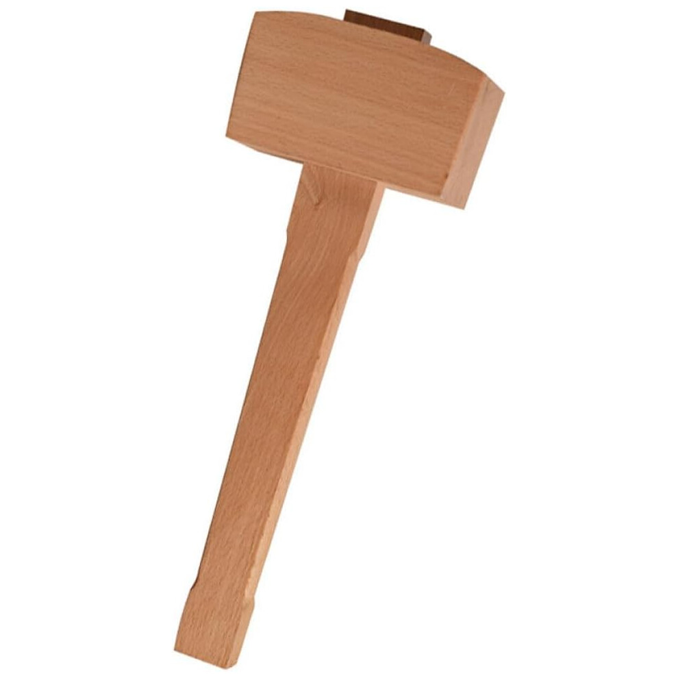 Wooden Mallet For Woodworking And Leather Carving Smooth Beech Wood Hammer Ergonomic Handle 5455468314636