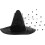 Miniatyr heksehatt i netting til Halloween-cosplay, lite festhodeplagg 1