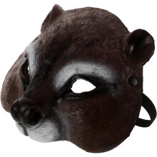 Halloween-Eichhörnchen-Tiermaske, Halbgesichtsmaske aus PU-Schaum, süße Cosplay-Maske