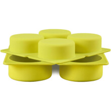 Silicone Handmade Soap Mold 4-Cavity Round DIY Soap Die High Temperature Resistant Mold and Bath Bombs