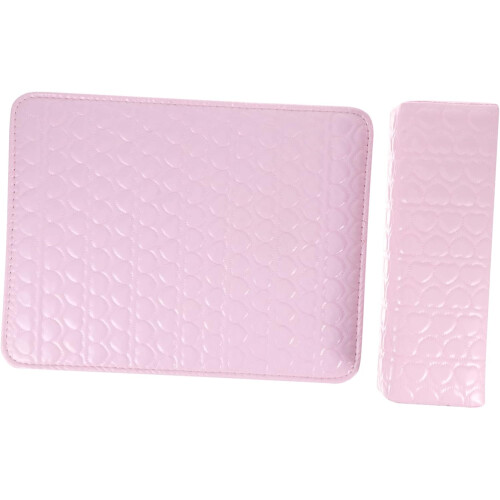 Almofada de unha de couro Almofada de mão e almofada de descanso do pulso das unhas 2pcs