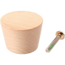 Holzgriff, 5 cm, kegelförmiger Knauf für Schubladen- und Schranktüren, aus synthetischem Material