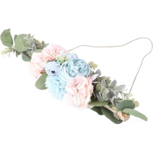 Künstliche Hängeblume, blau, nordischer Stil, Stoffmaterial mit realistischer Textur, pflegeleicht