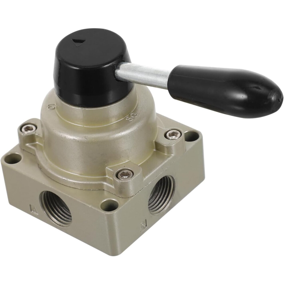 3 Position Hand Valve Air Flow Control Rotary Lever Aluminum Alloy Easy Installation For Automation Equipment 5455468316043