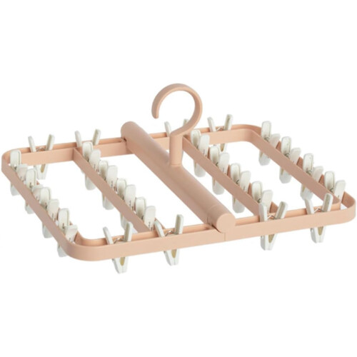Perchero multiusos con pinzas para ropa y ropa interior.