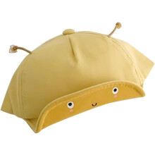 'S Gelbe Baseballkappe mit Schirm, Sonnenschutzhut mit weicher Krempe, Sommer-Sonnenhut mit Cartoon-Motiv für Jungen und