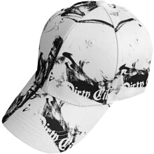 Scheffelkappe mit Graffiti-Motiv, verstellbar, für Damen und Herren, Baseballkappe, Unisex-Kopfbedeckung, ideal für Strand und Picknicks, Weiß