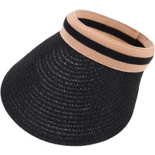 Cappello di paglia cavo portatile per esterni, con protezione UV, traspirante e leggero.