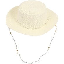 Chapéu de bloco de sol para mulheres atividades ao ar livre chapéu de sol praia palha material para sombreiro de verão branco