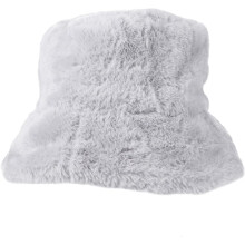 Plüsch-Winter-Fischerhut für Damen, warmer, lässiger Bucket Hat mit weichem Fellfutter für winterliche Outdoor-Aktivitäten, Dunkelgrau