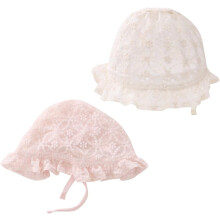 Prinzessinnenmütze mit Spitze, klein, geblümt, atmungsaktiv, für Jungen und Mädchen, Kostümaccessoire für Frühlingsausflüge, gelb