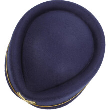 Cappello da hostess in lana per cosplay, accessorio per costume da stewardess.