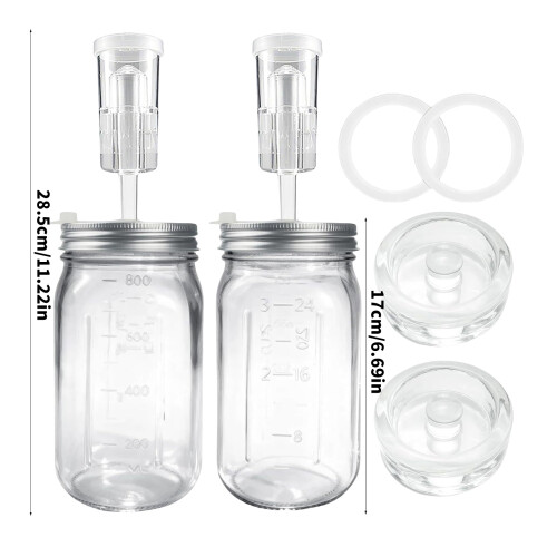 32Oz Processing Jar Set With Secure ending System And Flexible 2