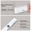 Lampe de lecture LED rechargeable avec 3 températures de couleur, 4