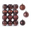 XUNRYAN shatterproof Christmas tree ornaments coffee color 4