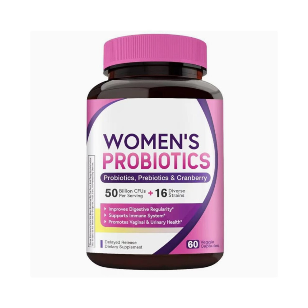 (3Pcs) Women'S Probiotics with Prebiotics & Cranberry 50 Billion Cfus 60 Capsules