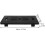 Mobile Computer Tower Stand with Swivel Casters and Raised Platform, Black Plastic CPU Holder 2