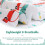 Conjunto de edredom de solteiro infantil com boneco de neve e fronha. 4