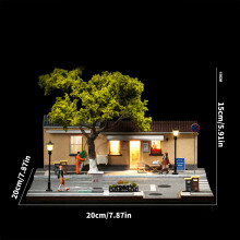 1:64 Scale Gallery Coffee Shop Miniature Street Scene Model For