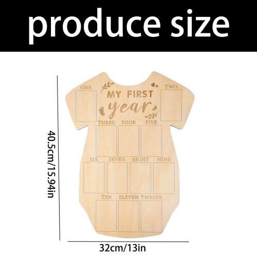 Unique Infant Monthly Progress Picture Frame First Year Photo 2