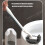 Toilet Bowl Brush with Holder Set – Compact, Curved 4