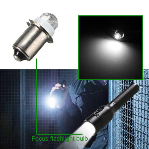 P13.5S LED-lamp 0,5W 3V/4,5V/6V Wit 6000K 2
