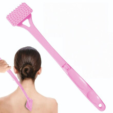Coçador de Costas Dobrável Longo - Ferramenta de Massagem Extensível para Alívio da Coceira Pink